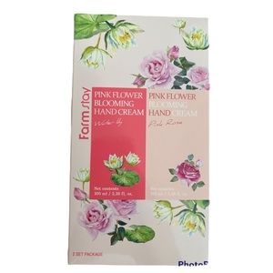 FarmStay Pink Flower Blooming Hand Cream Water Lily and Pink Rose New
